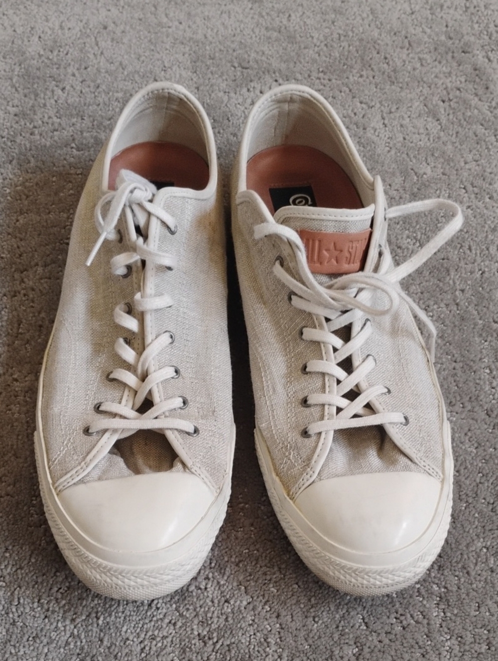 Converse All Stars. Men's 13. Light Beige. Excellent Condition.